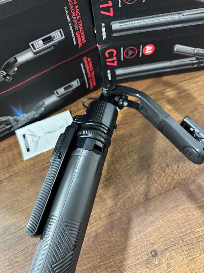 Palo de Selfie Inteligente AI con Seguimiento Facial y Trípode